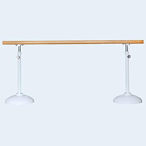 SdaryWare Tragbare Ballettstange für Zuhause, 60 cm – 150 cm, Doppel-Ballettstange für Kinder, freistehende Ballettstange, verstellbar, zum Tanzen und Dehnen (weiß, 1 m)