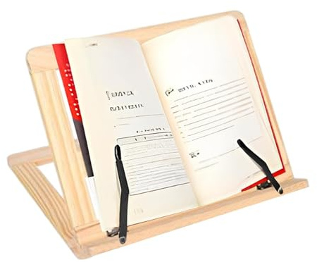 Küchenhalter, Kochbuchhalter, klappbarer Rezepthalter, zum Lesen des Kochbuchs, tragbares Küchenzubehör, rustikaler Schreibtisch, für Dokumente
