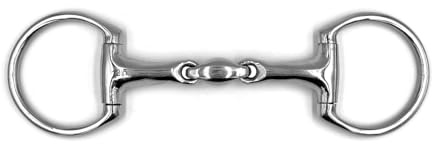ES0113 Olivenkopftrense Doppelt Gebrochen Edelstahl 70mm/20mm, 12.5 cm | Equine Smile Olivenkopfgebiss Gebiss Pferd Pony Maulschonend Reitsport Quetschschutz Trensengebiss Ausbildungsgebiss Dick