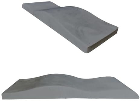 Memory Foam Wimpernverlängerung Matratzenauflage für Schönheitssalon, gebogenes Design, bequem, grau, Beauty-Bettkissen für Wimpernverlängerung und Spa-Behandlungen