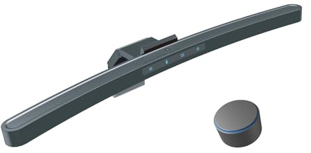 JAPANNEXT Lampe Ecran PC Incurvé | Éclairage LED | Avec Télécommande