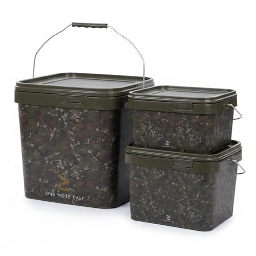 OMC Signature Splash Camo Bait Bucket - 5L, 10L & 17L Options