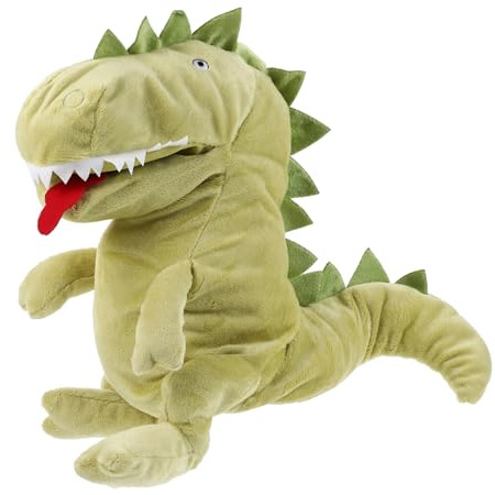 Toyvian Plüsch Dinosaurier Handpuppe Weiches Interaktives Tier für Storytelling von Kreativität und Koordination