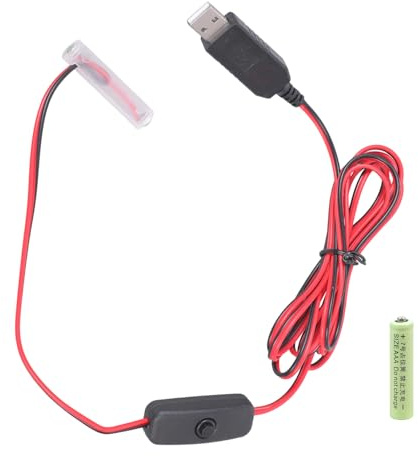 Batterie de rechange 3 V LR03 alimentée par USB avec contrôle de commutation pour accessoires électroniques ménagers