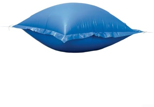 120 x 120 cm quadratischer aufblasbarer Winterpool mit Löchern und Seilen, geeignet für kaltes Wetter Poolabdeckung Schutz und Wasserablauf