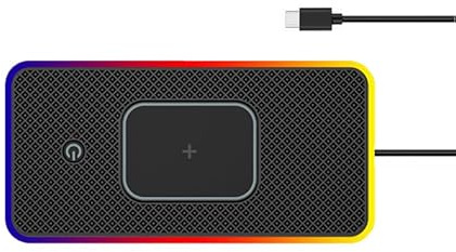 KABUTM Chargeur à Induction pour Voiture pour Kia NIRO/NIRO EV/Picanto/Rio/Sorento/Sorento Hybrid, Tapis de Charge sans Fil Antidérapant pour Utilisation Quotidienne en Voiture,A Type-c