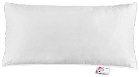 HOMESCAPES Microfibre Euro Continental Pillow - 40cm x 80cm (16″x32″) Luxury Synthetic European Pillows Soft Support 100% Microfibre Casing