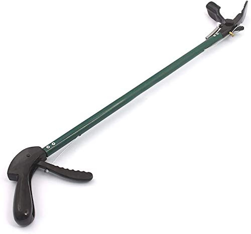 AAPROTOOLS 30 INCH Professional Standard Snake Tongs Reptile Grabber Rattle Snake Catcher Green Wide JAW HANDLING Tool A+ Quality
