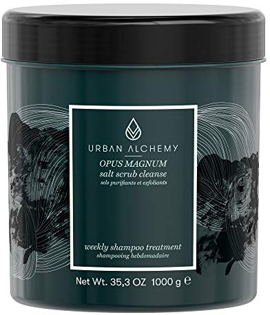 URBAN ALCHEMY - Opus Magnum Salt Scrub Cleanse 1l | Tiefenreinigendes Peeling Shampoo für Kopfhaut und Haare
