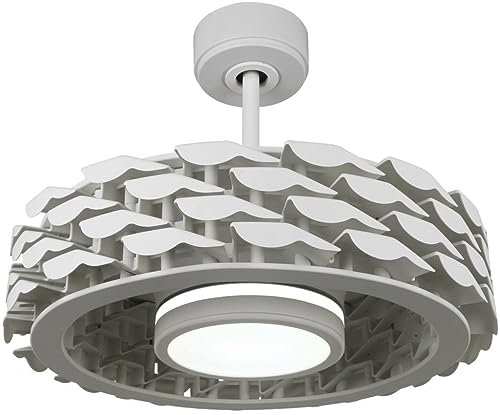 SULION SULION-1000771 Bianco ventilatore da soffitto WIFI senza pale doppio led 24+10W telecomando
