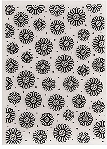 arriettycraft Blumen-Gänseblümchen-Hintergrund Kunststoff Prägeschablonen für Kartenherstellung Scrapbooking oder Papierhandwerk