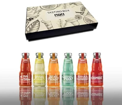 Cocktail Plant 6er Tasting Box - 6x Cocktail Plant je 200ml (10,1% Vol) Ready to Drink Geschenk Set mit Mai Tai Pina Colada Sex on the Beach Swimmingpool Tequila Sunrise Zombie inkl. Pfand MEHRWEG