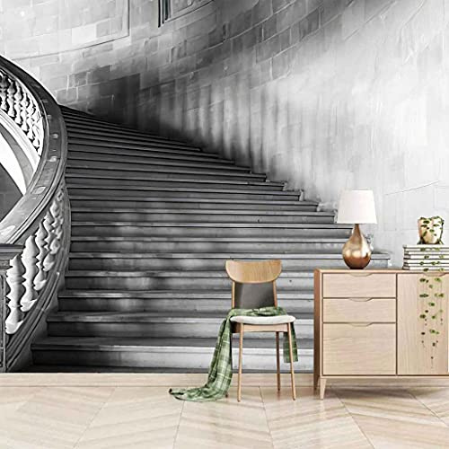 FVGKYS 3D Murales Papel Pintado Autoadhesivo Pared Calcomanías Pared Infantil Dormitorio Juvenil Ideas De Escalera De Caracol Personalizado Interior Sala De Estar Fondo Papeles De Pared 250x175cm