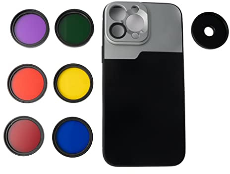 SYSTEM-S Juego de 6 filtros de Color para iPhone 13 Pro MAX (37 mm)