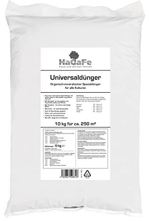 HaGaFe Universaldünger organisch mineralischer Spezialdünger für alle Kulturen Gartendünger Rasendünger Gemüse Dünger (20 kg (2x 10 kg))