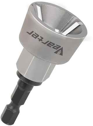 Vearter External Chamfer Drill Bit Deburring Tool with 3 Flute Carbide Blades for Metal Steel, Removal Burr Tools Quick Release Shank Fits 1/8 (3mm) to 3/4 (19mm)