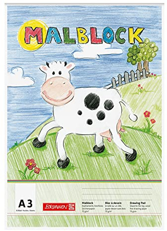 PARTY DISCOUNT NEU BRUNNEN Malblock DIN A3, 30 Blatt, 70g