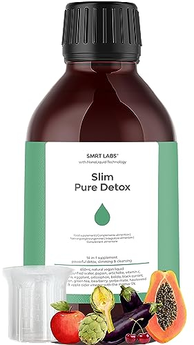 QSTA Detox Adelgazante Potente Slim Pure Detox (45 dias)Quemagrasas Potente para Adelgazar,Detox, Drenante, Diuretico & Depura Colon, Hígado e Intestinos, Elimina Toxinas & Liquidos, Sin edulcorantes