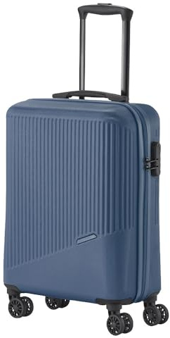 travelite 4 ruote valigia a mano piccola 34 litri, serie bagagli BALI: Trolley rigido in ABS conforme alle dimensioni del bagaglio a mano IATA, 55 cm.