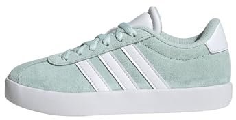 adidas Unisex - Bambini e Ragazzi VL Court 3.0 Shoes, Halo Mint/Ftwr White/Core Black, 39 1/3 EU
