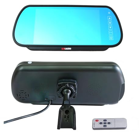 KNRAGHO Écran TFT LCD 7 pour caméra de recul, DVD, magnétoscope, avec télécommande