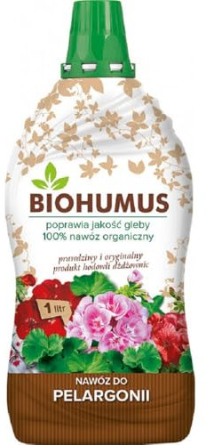 Biohumus-Dünger für Geranien und Balkonpflanzen 1l