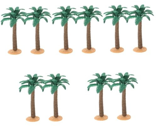 ABOOFAN 10 STK Miniaturbäume Artificial Tree kunstpflanze Architekturmodellbaum kunstplflanze Kunststoffbaum Palmenmodell DIY-Palmen Pflanzenmodell-Schmuck Modellbäume Bäume dekorieren PVC