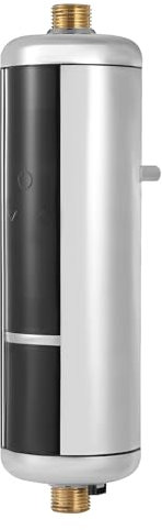 MIIWWOWO Mini scaldabagno istantaneo elettronico mini scaldabagno istantaneo IPX4 Tankless Shower scaldabagno con indicatore LED per bagno cucina