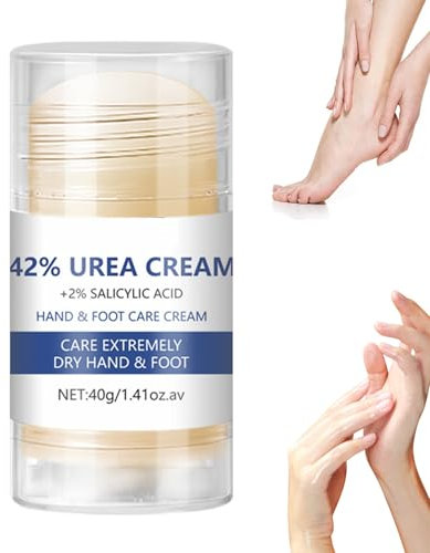 Hydrating and Anti-Cracking Fußcreme, 42% Urea Creme Stick, Fusscreme Sehr Trockene Füsse Fußpflege, Feuchtigkeit Urea Hornhautentferner Creme, Anti-Riss Fußcreme, Hornhaut Fusspflege