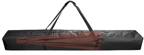 Bolsa de almacenamiento para sombrilla de patio de 57 pulgadas para exteriores, cubierta plegable de nailon para sombrilla de playa, bolsa de viaje con cremallera resistente para deportes, playa