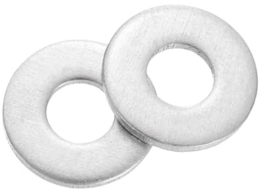 QUARKZMAN Rondelles Plates en Aluminium,100 Pièces M4x10x1mm Rondelles Metal M4, Bagues de Montage de Sécurité Ronde Fixation Outils pour Vis, Boulons, Accessoires, Charnières de Porte