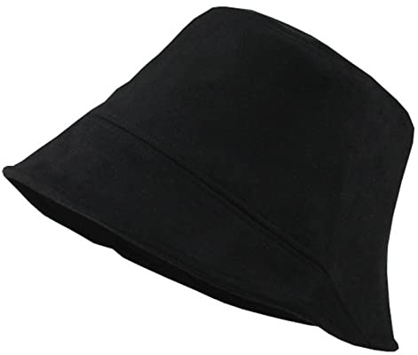 MODODO Bucket hat,Design Fisherman Solid Color Basin Casual Bucket Hat Autumn Winter Must Have Item for Women Girl