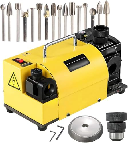 Drill Bit Sharpener - Electric Grinding Machine for HSS Drill Bits (3-13mm) - Multi-Task Knife and Chisel Sharpening Tool