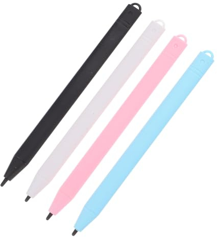 Kisangel Stylet en Plastique Léger pour Tablette D'écriture Numérique 4 Pièces et Haute Précision Tablette Graphique Tableau Blanc LCD Apprentissage Garçon et Filles