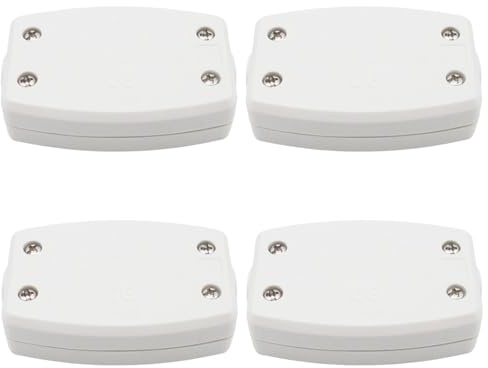 Oiieco 4Pcs Electrical Junction Box, 3 Terminal 13A 250V Flex Connector, 3 Core Cable Joiner for Indoor Lighting, Power Circuits & Electrical Wiring Projects