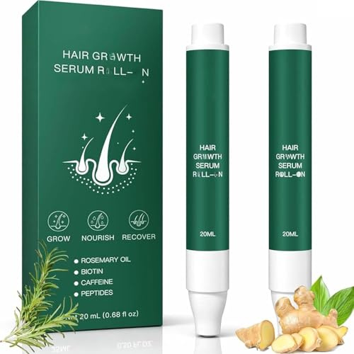 Haarwuchs-Serum-Roll-on, [NEU] Haarserum pflegt die Kopfhaut, leichte, nicht fettende Haarpflege,2Pcs