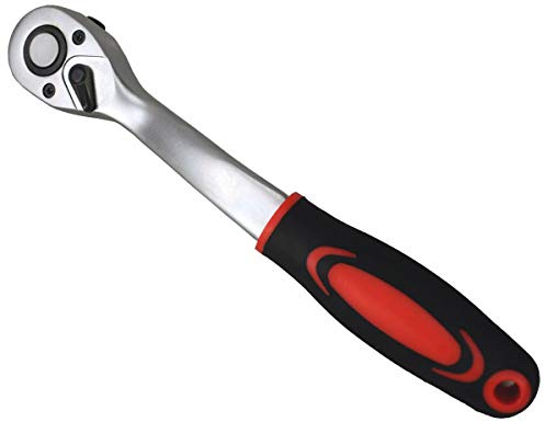 Ratsche 1/2'' feinverzahnt 72 Zähne Umschaltknarre gebogen Einhand Knarre CV