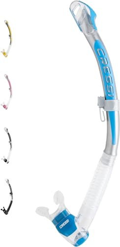Cressi AERATORE Corfu SIL. Clear/Tubo Argento/Azzurro