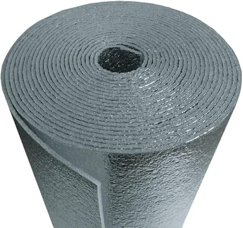 US Energy Products R-8 HVAC Duct Wrap Insulation Reflective Double Sided Foam Core (Class 1-A ASTM FIRE Rated) (AD5 1/4INCH Thick) 2FT X 20FT (40SQFT)