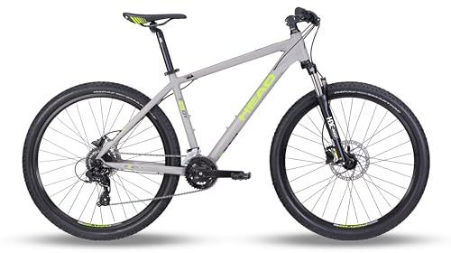 HEAD Unisex - Adulti Troy 2.0 Mountain Bike Bike Opaco Grigio Chiaro Verde 41
