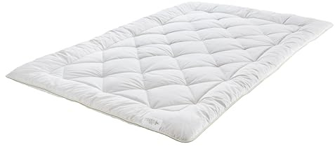 Badenia Trendline Eco Steppbett Kamel Duo 155 x 220 cm, weiß, Öko- Tex Zertifiziert, produziert nach deutschem Qualitätsstandard