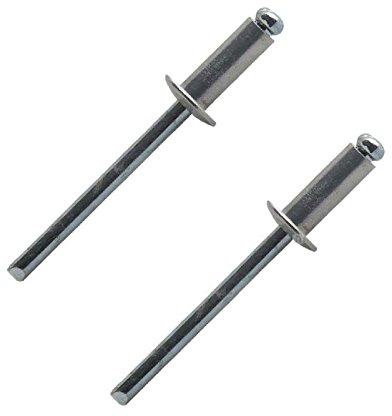 100 x Standard Aluminium Rivets, Dome Headed 4.0 x 10mm Blind Pop Rivet