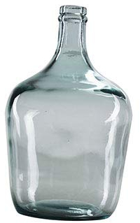 Garrafa Damajuana Lisa 4L Transparente – Vidrio Reciclado – Botella Grande y Resistente – Ideal para Decoración o Almacenamiento de Líquidos