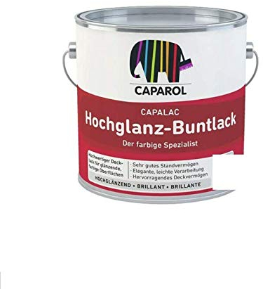 Caparol Capalac Seidenmatt-Buntlack 125 ml - Hochwertiger Bautenlack RAL 1021 Rapsgelb