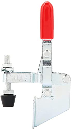 Auniwaig GH-101-B Side Mounted Vertical Toggle Clamp 220.46 Lbs Holding Capacity Hold Down Tool Quick Release Toggle Clamp w Adjustable Rubber Pressure Tip for Fixing Work-piece 3PCS