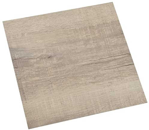 vidaXL 20x Tarimas Autoadhesivas Lama Baldosa Azulejo Suelo Salón Sala de Estar Dormitorio Antideslizantes Impermeables PVC 1,86 m² Gris Taupe