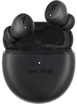 1MORE ComfoBuds Mini Écouteurs Bluetooth 5.2 sans Fil, Hybrides à réduction Active du Bruit, Casque Intra-auriculaire avec Son stéréo, 4 Microphones pour des appels clairs, Son apaisant, IPX5