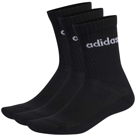 adidas Unisex – Barn och pojkar Linear Crew Cushioned Socks 3 par