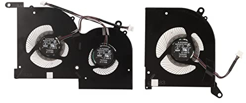 Zunate Für MSI GS66 Lüfter, 4 poliger Ersatz GPU Lüfter Für MSI GS66, 10SD, 10SGS, 10SFS, 10SF, 10SE, MS 16V1, MS 16V2, WS66, P66 (CPU- und GPU-Lüfter)
