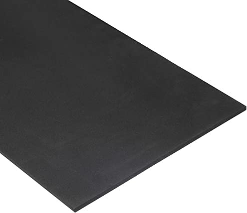 sourcing map EVA Schaum Blätter Schwarz 38.9x13.7 8mm Dicke für Handwerke DIY